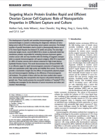 Targeting Mucin Protein Enables Rapid and Efficient Ovarian Cancer Cell Capture: Role of Nanoparticle Properties in Efficient Capture and Culture