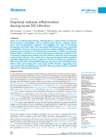 Deprenyl reduces inflammation during acute SIV infection
